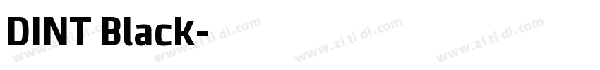 DINT Black字体转换
